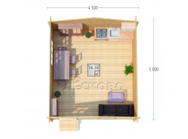Log Cabin "DS" series 4.5×5