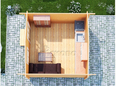 Log Cabin "DS" series 3.5×3.5