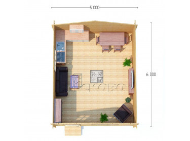 Log Cabin "DS" series 5×6
