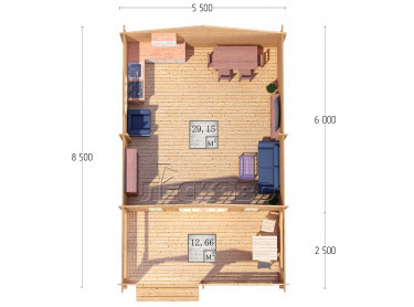 Log Cabin "DSV" series  5.5×6
