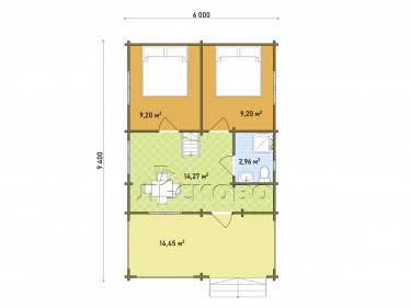 Gartenhaus "DS" serie 3.5×3