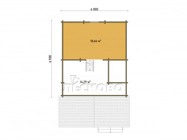 Gartenhaus "DS" serie 3.5×3