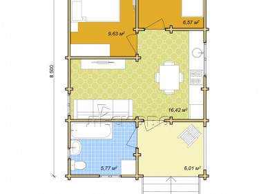 Gartenhaus "DS" serie 3.5×3