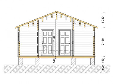 Log Cabin "DS" series 3.5×3