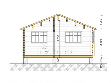 Log Cabin "DS" series 3.5×3