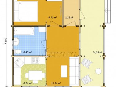 Gartenhaus "DS" serie 3.5×3