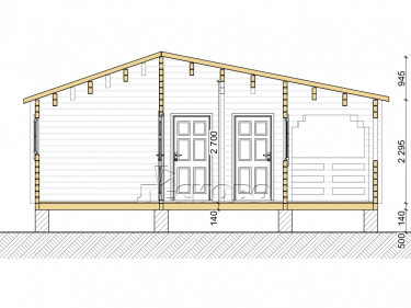 Gartenhaus "DS" serie 3.5×3