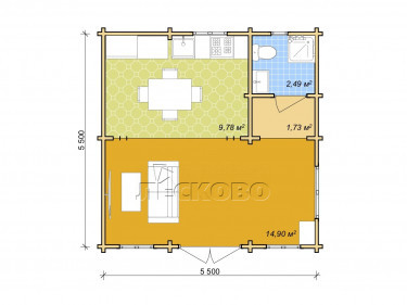 Log Cabin "DS" series 3.5×3