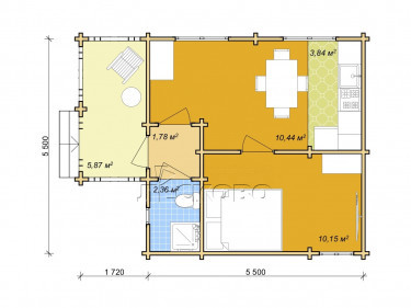 Log Cabin "DS" series 3.5×3