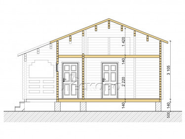 Gartenhaus "DS" serie 3.5×3