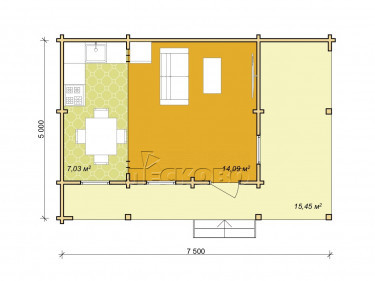 Gartenhaus "DS" serie 3.5×3