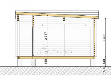 Gartenhaus "DS" serie 3.5×3