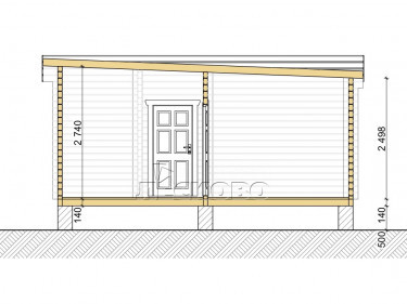 Log Cabin "DS" series 3.5×3