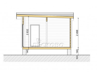 Gartenhaus "DS" serie 3.5×3