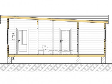 Gartenhaus "DS" serie 3.5×3