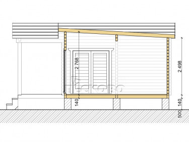 Log Cabin "DS" series 3.5×3