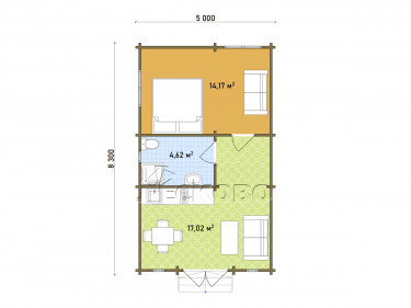 Log Cabin "DS" series 3.5×3